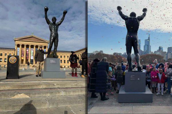 Brazil Fans Dress Rocky Statue in Argentina Jersey to Jinx Rivals at World Cup