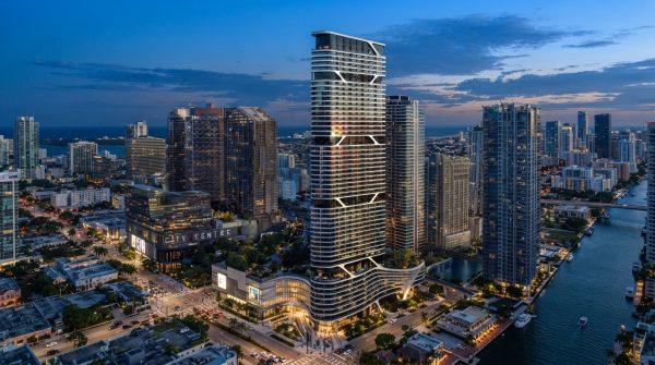 Bugatti's first US residences rise along the Miami River