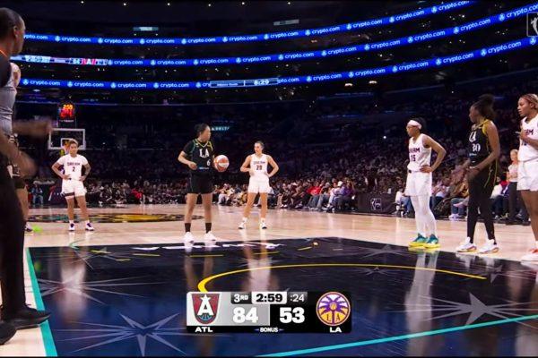 Fan caught after tossing sex toy onto WNBA court in Los Angeles