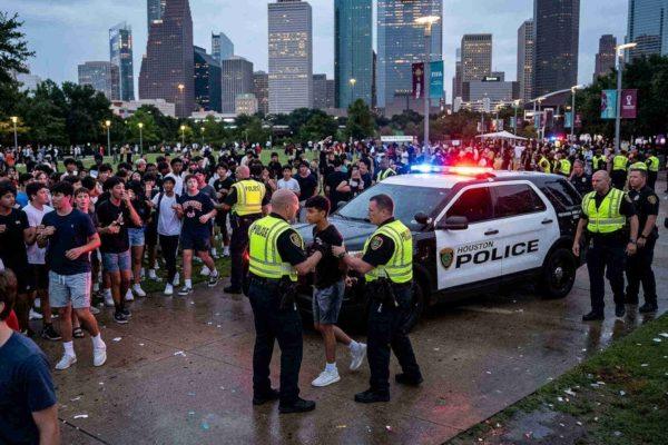 Houston Police Crack Down on Teen Takeover at Discovery Green Amid World Cup Security
