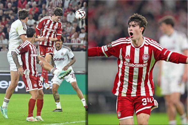 La Hormiga González's header forces own goal as Olympiacos stays perfect