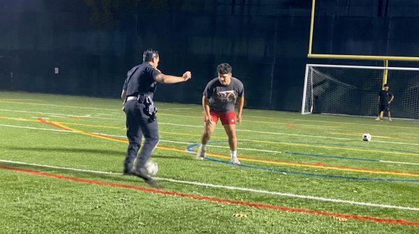 Long Island teens' soccer game turns into a friendly match with a cop