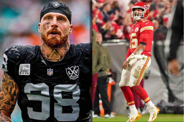 Maxx Crosby mimics Patrick Mahomes' tackle groan on podcast