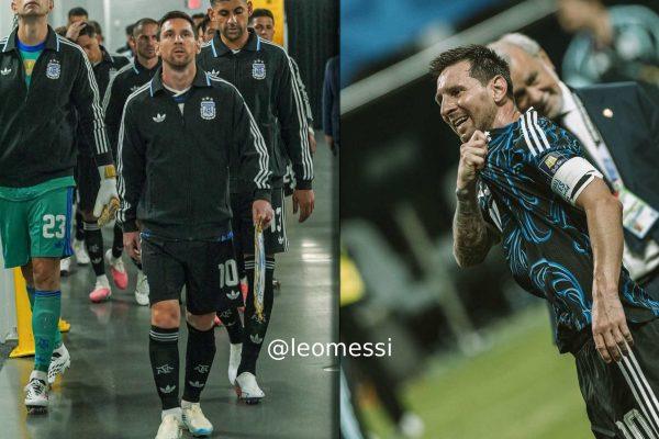 Messi and González Find Pickford's Water Bottle Cheat Sheet After Argentina's World Cup Win