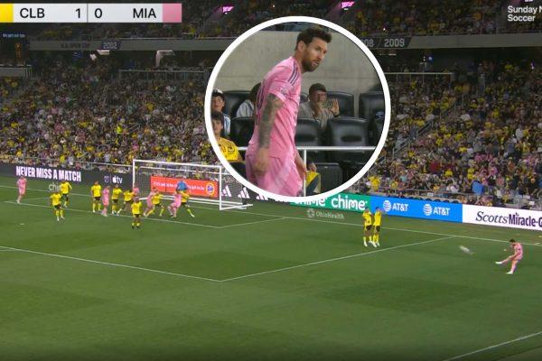 Messi's impossible-angle free kick puts him two from all-time record