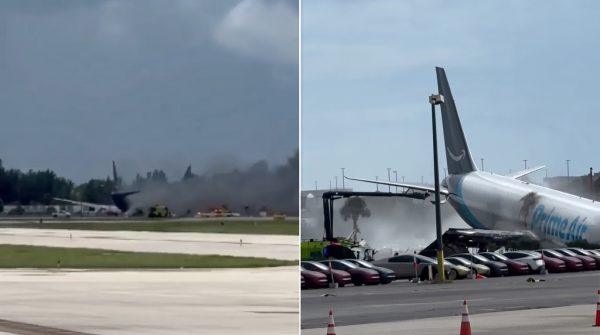 Miami cargo plane crash: Investigators probe runway overrun that killed five