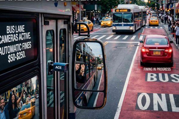New MTA Cameras in Queens and Brooklyn Target Bus Lane Blockers