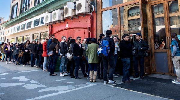 New York's viral line culture turns waiting into a badge of honor