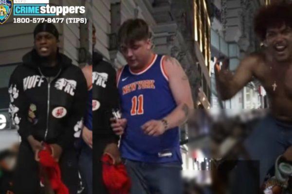 NYPD Searches for Three Suspects in Knicks Celebration Vandalism