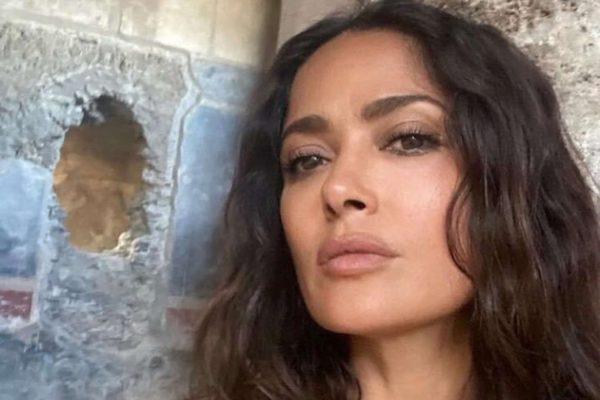 Salma Hayek Brings Mexican Pride to 2026 World Cup Opening in Red Gucci Suit