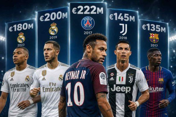 The price of glory: soccer's most expensive transfers and what they bought
